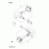 Схема узла: Поворотники для Suzuki EN125