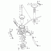 Схема вузла: Карбюратор (Rear: e18) для Suzuki VS800 Intruder 800