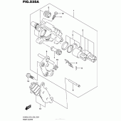 Схема узла: Передний тормозной суппорт для Suzuki VL800 Boulevard C50T