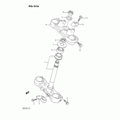 Схема узла: Рулевая траверса (Model m) для Suzuki RM125