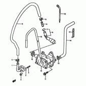 Схема вузла: Система індукції повітря (E18) для Suzuki DR650 DR650R
