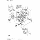Схема вузла: Заднє колесо Suzuki RM-Z450