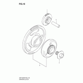 Схема вузла: Привід стартера для Suzuki GSF1200 Bandit