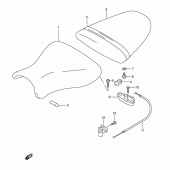 Схема вузла: Сидіння для Suzuki GSX-R600