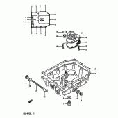 Схема узла: Поддон картера (Model j/k) для Suzuki GSX-R750