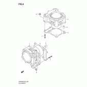 Схема вузла: Циліндр для Suzuki SV650