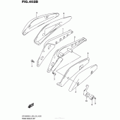 Схема вузла: Задній кронштейн (Vzr1800Bzl5 E33) для Suzuki VZR1800 Boulevard M109R BOSS