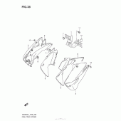 Схема вузла: Накладка паливного бака для Suzuki GW250 Inazuma