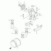 Схема узла: Масляный насос для Suzuki GSX750 Katana