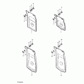 Схема вузла: бризковик для Suzuki TS250