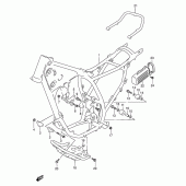 Схема узла: Рама для Suzuki DR250