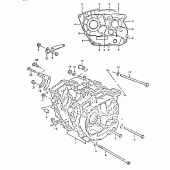 Схема узла: Картер двигателя для Suzuki DR400