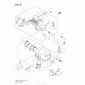 Схема узла: Воздушный фильтр для Suzuki AN650 Burgman (EU analogue of SkyWave)