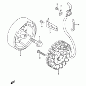 Схема вузла: Генератор для Suzuki GS500