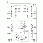 Схема вузла: Вилка передньої осі для Suzuki DR-Z110