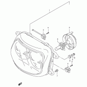 Схема узла: Фара (Model p/r) для Suzuki GSX-R400