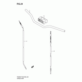 Схема узла: Руль & Тросики для Suzuki RM250