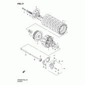 Схема вузла: Зчеплення для Suzuki GS500