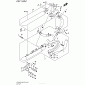 Схема вузла: Вихлопна система Suzuki VZ1500 Boulevard M90