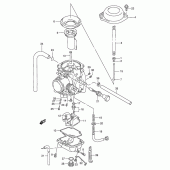 Схема вузла: Карбюратор (Model t/v/w/x) для Suzuki DR350