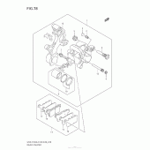 Схема узла: Задний тормозной суппорт для Suzuki GSX-R750