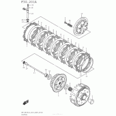 Схема вузла: Зчеплення для Suzuki RM-Z450