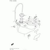Схема вузла: Паливний бак для Suzuki RM-Z450
