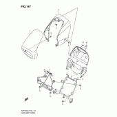 Схема узла: Накладка фары (Vzr1800l2 e02) для Suzuki VZR1800 Intruder M1800R/ Boulevard M109R
