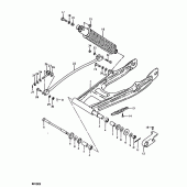 Схема вузла: Задній важіль підвіски (Rm100n) для Suzuki RM100
