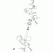 Схема вузла: Рульова траверса (Model k4) для Suzuki RM125