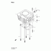 Схема узла: Цилиндр для Suzuki RV125