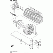 Схема вузла: Зчеплення для Suzuki DL650 V-Strom