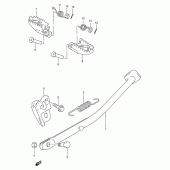 Схема узла: Подножка & Подставка для Suzuki RMX250