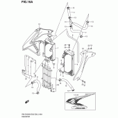 Схема узла: Радиатор (Rm-z450l0) для Suzuki RM-Z450