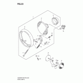 Схема узла: Фара для Suzuki GZ250 Marauder