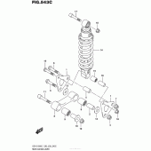 Схема вузла: Важіль прогресії (Gsx-S1000Al7 E28) для Suzuki GSX-S1000