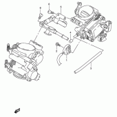Схема вузла: Паливна рейка & Інжектор для Suzuki DL1000 V-Strom