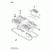 Схема узла: Клапанная крышка для Suzuki GSX1400
