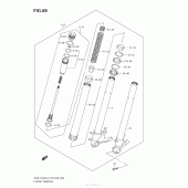 Схема узла: Передняя вилка для Suzuki GSX-R750