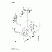 Схема узла: Топливная рейка & Инжектор для Suzuki DL650 V-Strom