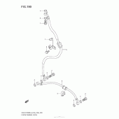 Схема узла: Передний тормозной шланг для Suzuki GSX-R1000