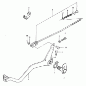Схема вузла: Заднє гальмо для Suzuki TS125