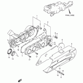 Схема узла: Корпус редуктора (An650k3/lk3/k4/k5) для Suzuki AN650 Burgman (EU analogue of SkyWave)