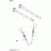 Схема узла: Распредвал & Клапан для Suzuki GSX1300 Hayabusa