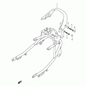 Схема узла: Опоры пассажира для Suzuki GSX750 Katana