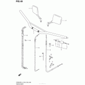 Схема узла: Руль & Тросики для Suzuki DR650 DR650SE