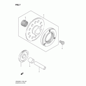 Схема узла: Привод стартера для Suzuki DR200 DR200SE