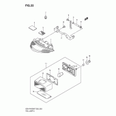 Схема вузла: Задній ліхтар (Стоп-сигнал) для Suzuki GSX-R1000