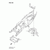 Схема вузла: Заднє крило (Gsf650ul2 e21) для Suzuki GSF650 Bandit S