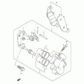 Схема узла: Передний тормозной суппорт для Suzuki GSX600 Katana